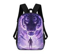 sinyumoney Face of The Tiger Sac À Dos Imprimé 3D Pour Enfants, Sac À Dos Léger Pour Écoliers Et Écoliers, Sac À Goûter Pour La Crèche 17inch