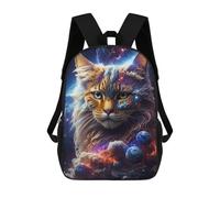 sinyumoney Fantastic Cat Sac À Dos Scolaire Pour Filles Et Garçons, Grande Capacité, Léger, Pour Enfants Et Étudiants 17inch