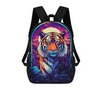 sinyumoney Fantastic Tiger The Wild Sac À Dos Scolaire Pour Adolescents, Imprimé En 3D, Ajustable, À Poches Tendance, Pour Enfants, Garçons, Filles, Étudiants Et Adolescents 17inch