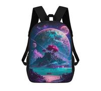 sinyumoney Fantasy Alien Planet Landscape Sac À Dos Scolaire Imprimé En 3D, Sac À Dos Tendance Pour Enfants, Sac À Dos Pour Garçons, Élèves Du Collège 17inch