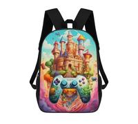 sinyumoney Fantasy Castle Adventure Sacs À Dos Imprimés En 3D Pour Enfants, Sacs D'école Tendance Pour Garçons, Élèves Du Primaire Et Du Collège 17inch