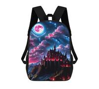 sinyumoney Fantasy Castle Night Sacs À Dos Pour Enfants, Sac À Dos Scolaire, Sac À Dos Imprimé En 3D Pour Enfants, Sac À Dos De Voyage, Sac À Livres, Sac D'école Pour Enfants 17inch