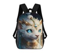 sinyumoney Fantasy Cat with Crown Sacs À Dos Imprimés En 3D Pour Enfants 17inch Sacs À Dos Tendance Et Décontractés Pour La Journée, Sacs De Voyage, Sacs À Dos D'extérieur Pour Garçons Et Filles