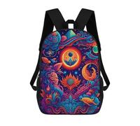 sinyumoney Fantasy Celestial Garden Sac À Dos Imprimé En 3D, Sac D'école Décontracté Et Tendance Pour Enfants, Sac D'école Pour Garçons, Collégiens 17inch