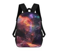 sinyumoney Fantasy Cloud Cityscape Sacs À Dos Pour Enfants, Sac À Dos Scolaire Imprimé En 3D Pour Enfants, Sac À Dos De Voyage, Sac À Livres Pour Enfants 17inch Sac D'école