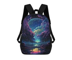 sinyumoney Fantasy Cloudscape with City Reflections 17inch Sacs À Dos Scolaires Imprimés En 3D - Sacs À Dos Tendance Pour Garçons Du Primaire Et Du Collège