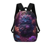 sinyumoney Fantasy Creature in Vibrant Forest Sac À Dos Scolaire Imprimé En 3D Pour Garçons Et Filles, Sac À Dos Pour Ordinateur Portable Pour Enfants/étudiants/adultes 17inch