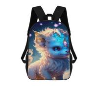 sinyumoney Fantasy Cute Baby Fox Phone Case Sacs À Dos 17 Pouces Pour Enfants, Sacs D'école Imprimés En 3D Pour Élèves Du Primaire Et Du Collège, Garçons Et Filles