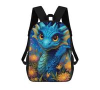 sinyumoney Fantasy Dragon Artwork-25 Sac À Dos Scolaire Pour Enfants, 43 Cm (17 Pouces), Imprimé En 3D, Pour Garçons, Élèves Du Primaire Et Du Collège