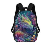 sinyumoney Fantasy Dragon Forest Scene-2 Sac À Dos Imprimé 3D Pour Enfants, Sac À Dos Léger Pour Écoliers Et Écoliers, Sac À Goûter Pour La Crèche 17inch
