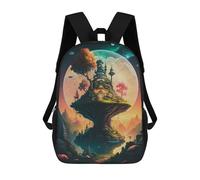 sinyumoney Fantasy Floating Island -4 Sac À Dos Enfant, Sac À Dos Anime, Grand Sac À Dos Enfant, Sac À Dos Imprimé En 3D Pour Enfants, Cartable, Cartable Pour Garçons Et Filles 17inch