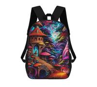 sinyumoney Fantasy Forest Castle Sac À Dos En Peluche À Motif Dessin Animé, Sac À Dos 3D Pour Enfants, Idée Cadeau D'anniversaire Pour Garçons Et Filles 17inch
