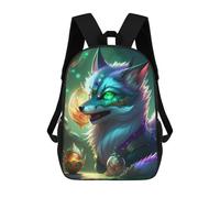 sinyumoney Fantasy Fox Artwork Sac À Dos Scolaire Léger Pour Étudiants, Aéroport, Université, Filles, Garçons, Adolescents 17inch