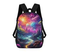 sinyumoney Fantasy Galaxy Landscape -2 Sac À Dos Scolaire Imprimé En 3D Pour Garçons Et Filles, Sac À Dos Pour Enfants, Sac De Voyage 17inch