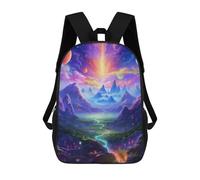 sinyumoney Fantasy Galaxy Landscape -3 Sac À Dos Scolaire Imprimé En 3D Pour Enfants, Sac À Dos De Voyage, Sac Tendance Et Décontracté Pour Écoliers 17inch