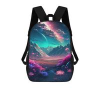 sinyumoney Fantasy Galaxy Landscape Sac À Dos Scolaire Imprimé En 3D Pour Garçons Et Filles, Sac À Dos Pour Enfants, Sac De Voyage 17inch