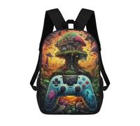sinyumoney Fantasy Game Controller Artwork -2 Sac À Dos Scolaire Pour Enfants, Grand Sac À Dos 3D, Cadeau Pour Enfants 17inch