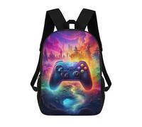 sinyumoney Fantasy Game Controller Artwork -7 Sac À Dos Enfant, Cartable, Sac D'école, Motif Dessin Animé 3D, Sac Pour Ordinateur Portable, Pour Garçons Et Filles 17inch