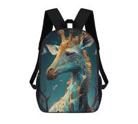sinyumoney Fantasy Giraffe Portrait Sacs À Dos Pour Enfants, Cartables Imprimés En 3D, Sacs À Dos Pour Élèves Du Primaire Et Du Collège (garçons Et Filles) 17inch
