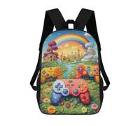 sinyumoney Fantasy Land with Game Controllers -1 Sac À Dos Imprimé Pour Enfants, Sac D'école, Sac De Voyage Pour Adultes Et Enfants 17inch