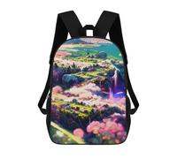 sinyumoney Fantasy Landscape with Luminous Elements Sac À Dos Scolaire Imprimé En 3D Pour Enfants, Sac À Dos De Voyage, Sac Tendance Et Décontracté Pour Écoliers 17inch