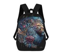 sinyumoney Fantasy Lion Art Print Sacs À Dos Décontractés Pour Enfants, Sacs D'école Pour Adolescents, Filles Et Garçons, Sacs À Dos Pour Livres 17inch