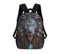 sinyumoney Fantasy Lion Head Art Print Sacs À Dos Pour Enfants, Sac À Dos Scolaire Imprimé En 3D Pour Enfants, Sac À Dos De Voyage, Sac À Livres Pour Enfants 17inch Sac D'école