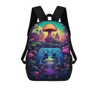 sinyumoney Fantasy Mushroom Forest with Controller -2 Sac À Dos Enfant, Sac À Dos Anime, Grand Sac À Dos Enfant, Sac À Dos Imprimé En 3D Pour Enfants, Cartable, Cartable Pour Garçons Et Filles 17inch