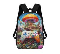 sinyumoney Fantasy Mushroom Island Adventure Sacs À Dos, Sac À Dos Enfant, Sac D'école, Sac À Dos De Voyage Imprimé En 3D, Accessoire De Mode, Sac À Dos Imperméable Pour Enfants 17inch