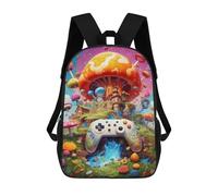 sinyumoney Fantasy Mushroom Kingdom Adventure Sacs À Dos Scolaires Pour Garçons Et Filles, Sacs À Dos Décontractés Pour Le Sport, Sacs À Dos De Grande Capacité Pour L'école Primaire 17inch