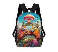 sinyumoney Fantasy Mushroom Kingdom Sac À Dos Imprimé 3D Pour Enfants, Sac À Dos Léger Pour Écoliers Et Écoliers, Sac À Goûter Pour La Crèche 17inch