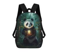 sinyumoney Fantasy Panda Glowing Lamp Sac À Dos Imprimé En 3D Pour Garçons, Sac D'école Grande Capacité, Sac De Voyage, Sac À Livres, Sac D'école Pour Garçons, Mochila 17inch