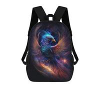sinyumoney Fantasy Phoenix Art Print -2 Sac À Dos Enfant, Sac D'école, Sac À Dos Imprimé 3D Avec Motif De Dessin Animé, Grande Capacité, Pour Garçons Et Filles 17inch