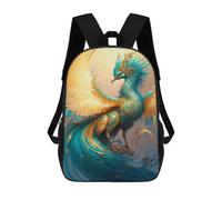 sinyumoney Fantasy Phoenix Art Print Sacs À Dos Pour Enfants, Sac À Dos Scolaire Imprimé En 3D Pour Enfants, Sac À Dos De Voyage, Sac À Livres Pour Enfants 17inch Sac D'école