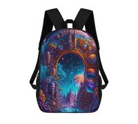 sinyumoney Fantasy Portal to Another World -2 Sacs À Dos Décontractés Pour Enfants, Sacs D'école Pour Adolescents, Filles Et Garçons, Sacs À Dos Pour Livres 17inch