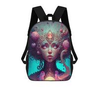 sinyumoney Fantasy Queen's Crown Sacs À Dos Scolaires Pour Enfants, Sac D'école Imprimé En 3D Pour Garçons, Élèves Du Primaire Et Du Collège 17inch