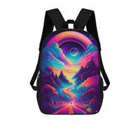 sinyumoney Fantasy Road to Castle Sacs À Dos, Sac À Dos Enfant, Sac D'école, Sac À Dos De Voyage Imprimé En 3D, Accessoire De Mode, Sac À Dos Imperméable Pour Enfants 17inch