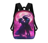 sinyumoney Fantasy Romance Under The Moonlight Sacs À Dos Pour Enfants, Sac À Dos Scolaire Imprimé En 3D Pour Enfants, Sac À Dos De Voyage, Sac À Livres Pour Enfants 17inch Sac D'école