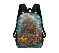 sinyumoney Fantasy Ship Amidst Colorful Clouds -1 Sac À Dos Imprimé 3D Pour Enfants, Sac À Dos Léger Pour Écoliers Et Écoliers, Sac À Goûter Pour La Crèche 17inch