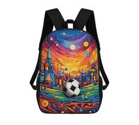 sinyumoney Fantasy Soccer Cityscape Sacs À Dos Décontractés Pour Enfants, Sacs D'école Pour Adolescents, Filles Et Garçons, Sacs À Dos Pour Livres 17inch