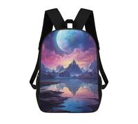 sinyumoney Fantasy Space Landscape Sac À Dos Scolaire Imprimé En 3D Pour Enfants, Sac À Dos Garçon/fille, Sac De Voyage Pour Enfants 17inch