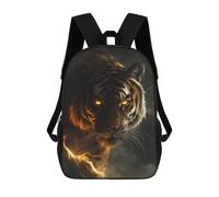 sinyumoney Fantasy Tiger Thunder Art Sac À Dos Scolaire Imprimé En 3D Pour Garçons Et Filles, Sac À Dos Pour Enfants, Sac De Voyage 17inch
