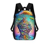 sinyumoney Fantasy Tree House Sacs À Dos Scolaires Pour Garçons Et Filles, Sacs À Dos Décontractés Pour Le Sport, Sacs À Dos De Grande Capacité Pour L'école Primaire 17inch