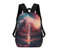 sinyumoney Fantasy Waterfall Landscape 17inch Sacs À Dos Scolaires Imprimés En 3D - Sacs À Dos Tendance Pour Garçons Du Primaire Et Du Collège