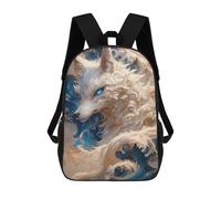 sinyumoney Fantasy Wolf Artwork -1 Sacs À Dos Pour Enfants, Sac À Dos Scolaire Imprimé En 3D Pour Enfants, Sac À Dos De Voyage, Sac À Livres Pour Enfants 17inch Sac D'école