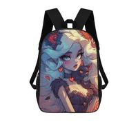 sinyumoney Fantasy Woman with Cat Sacs À Dos Pour Enfants, Sac À Dos Scolaire Imprimé En 3D Pour Enfants, Sac À Dos De Voyage, Sac À Livres Pour Enfants 17inch Sac D'école