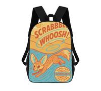 sinyumoney Fennec Fox Sand-Surf Sacs À Dos Pour Enfants, Sac D'école Imprimé En 3D, Cartable Pour Enfants, Sac De Voyage, Sac À Dos Garçon Fille, Sac D'école Pour Enfants 17inch