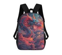 sinyumoney Ferocious Japanese Dragon Sacs À Dos Scolaires Pour Garçons Et Filles, Sacs À Dos Décontractés Pour Le Sport, Sacs À Dos De Grande Capacité Pour L'école Primaire 17inch