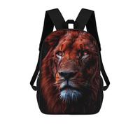 sinyumoney Fierce Lion Portrait Sacs À Dos Imprimés En 3D Pour Enfants, Sacs D'école Tendance Pour Garçons, Sacs De Voyage, Sacs Scolaires Pour Élèves Du Primaire 17inch