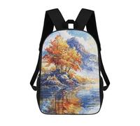 sinyumoney Fiery Autumn Shore Sac À Dos Imprimé En 3D Pour Enfants, Sac D'école, Sac De Voyage Grande Capacité, Sac À Livres, Sac À Dos Pour Enfants 17inch
